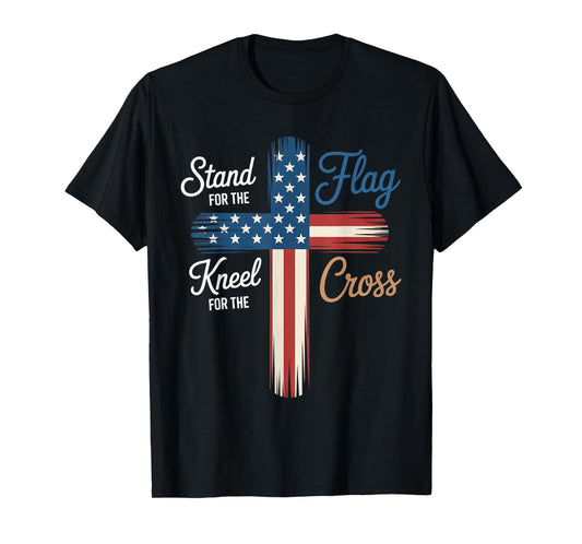 USA Flag Religious Quote 4th of July Christian Faith T-Shirt