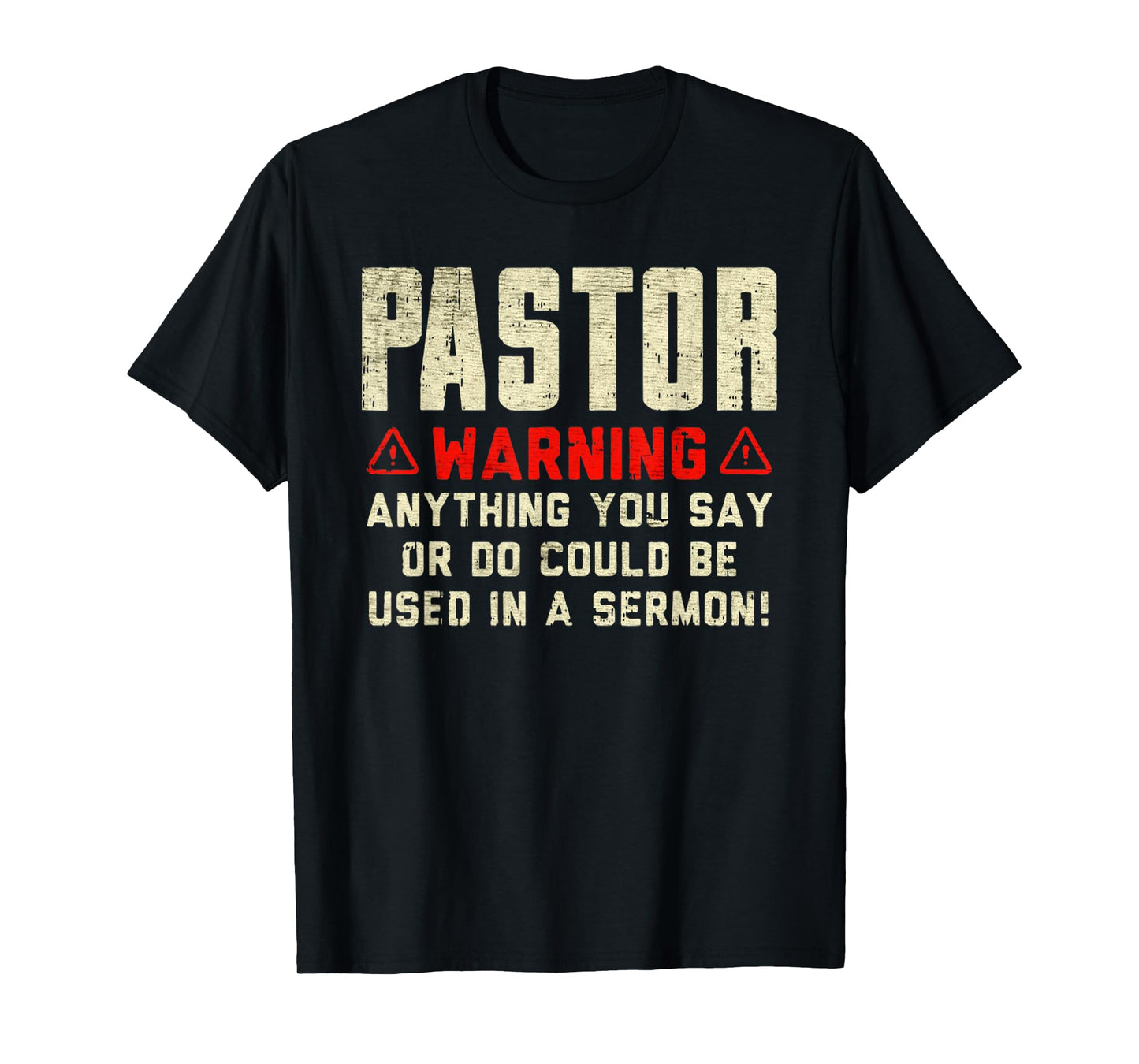 Vintage Pastor Warning Sermon In The Bible Christianity T-Shirt