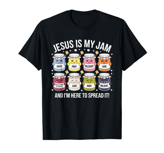 Jesus is My Jam Tshirt Men Women Christian Bible Verse T-Shirt