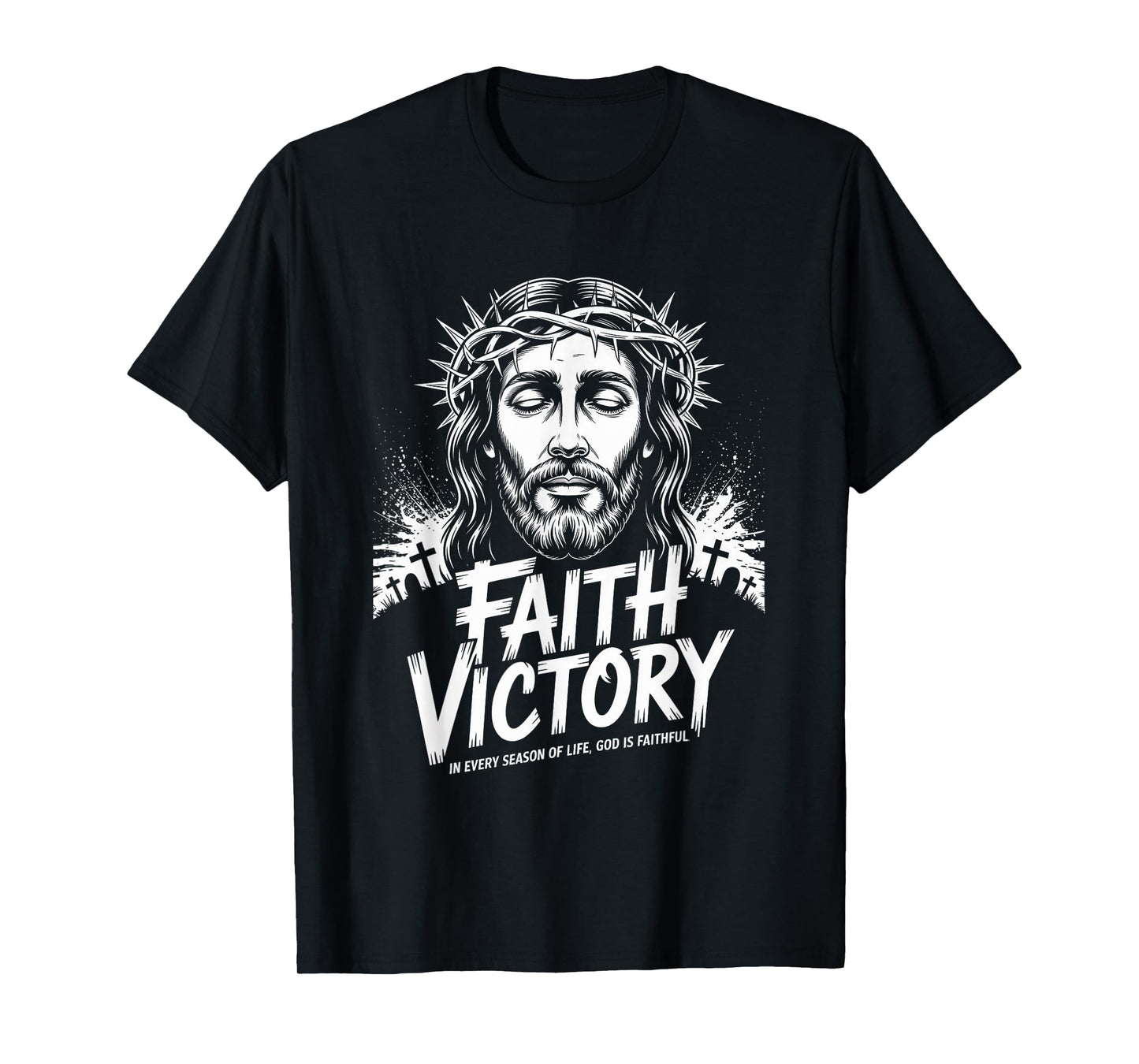 Faith Victory Head of Christ Christian Streetwear T-Shirt