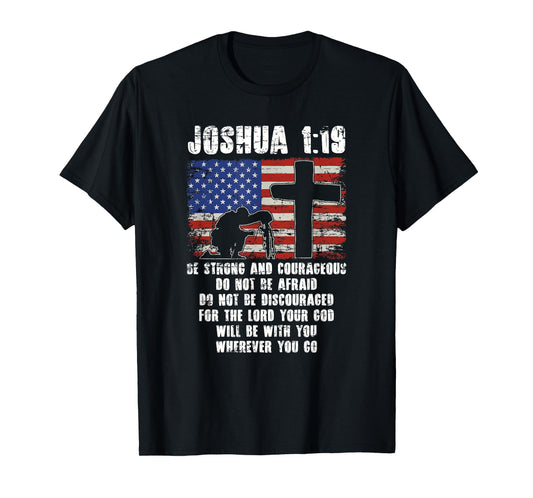 Holy Bible Verse Patriotic Christian Gift USA Flag Prayer T-Shirt