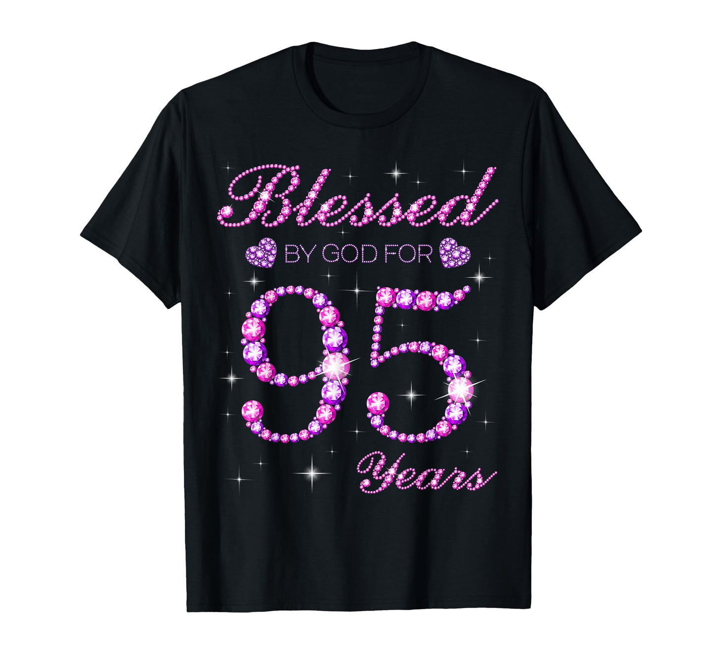 Blessed by God for 95 Years Old 95th Birthday Party T-Shirt