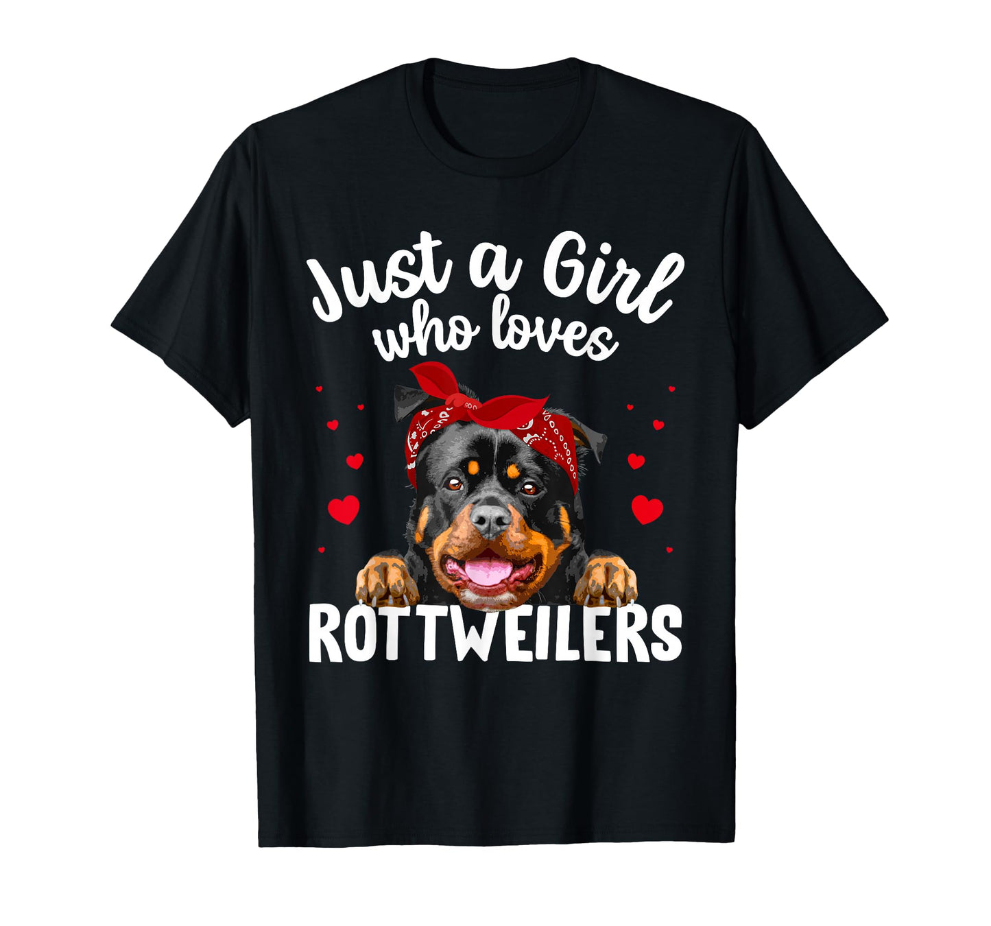 Funny Rottweiler Art For Women Girls Rottie Rottweiler Lover T-Shirt