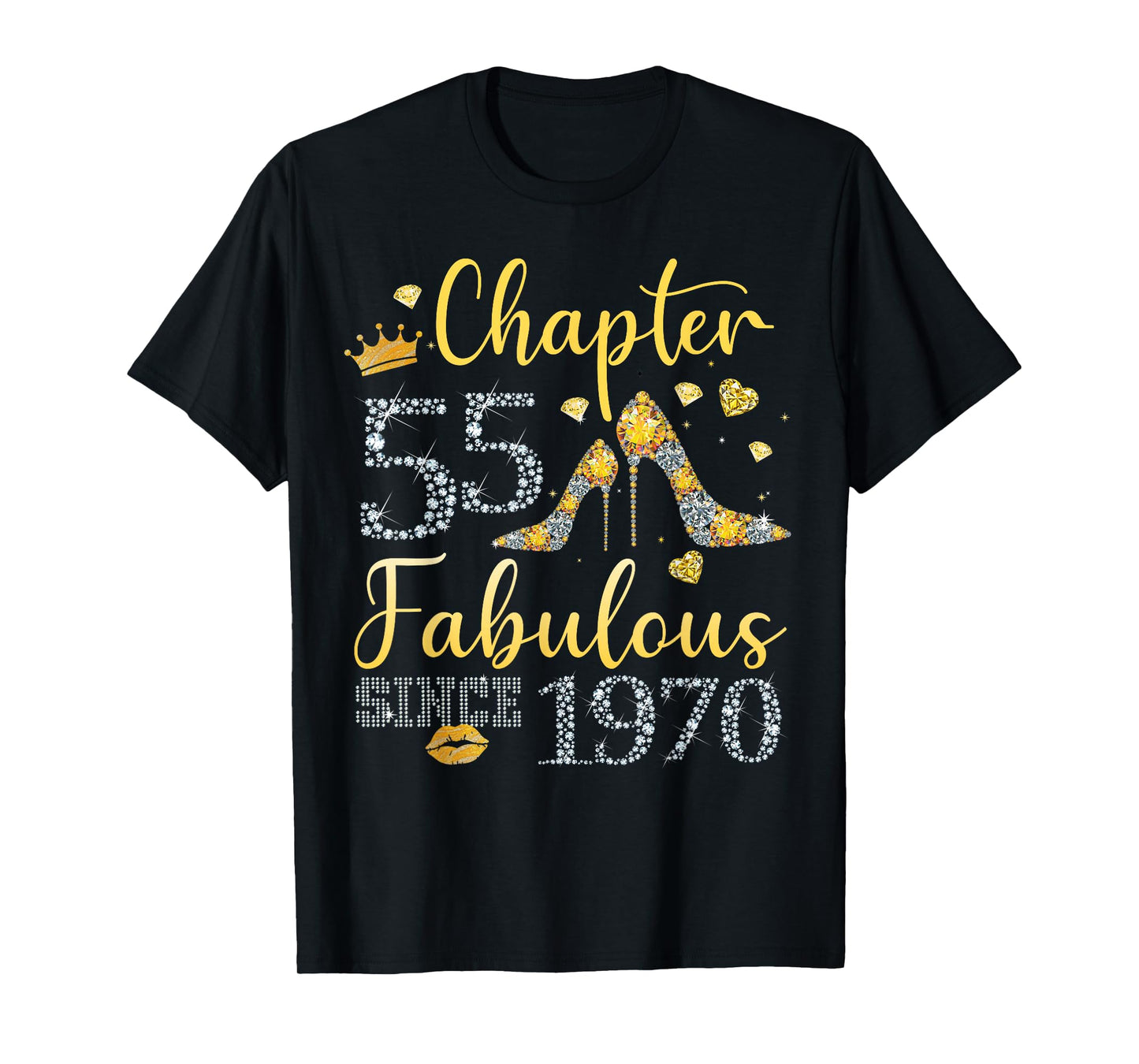 Women Chapter 55 Fabulous Since 1970 55 years old Birthday T-Shirt