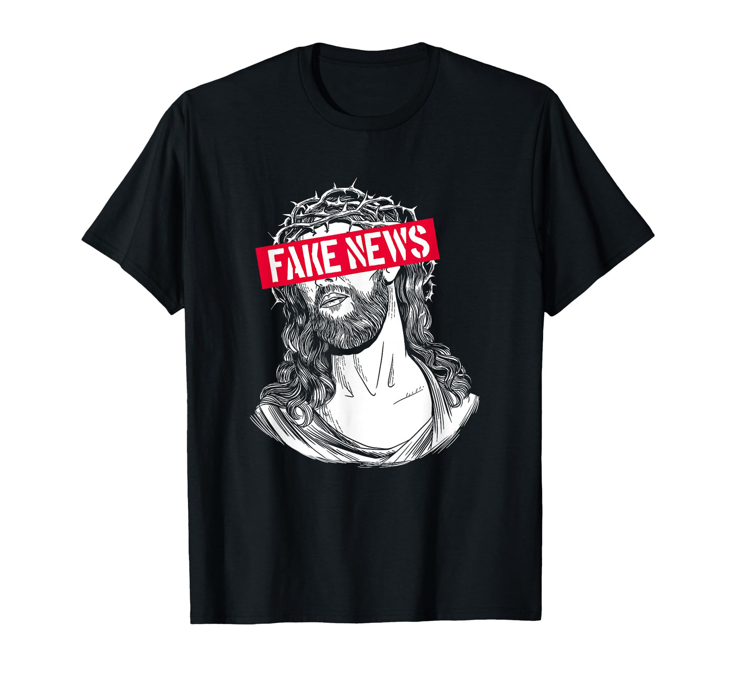 Blackcraft Anti-Christian Fake News Funny Jesus Atheist T-Shirt
