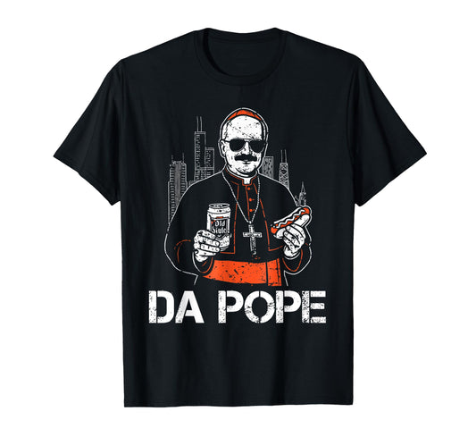 Funny Da Pope From America Chicago Pope Leo XIV Vintage T-Shirt