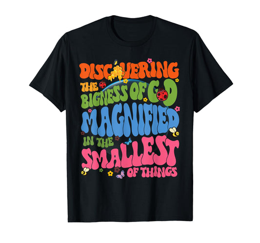 Magnified VBS 2025 Discovering Bigness Of God Christ Quote T-Shirt