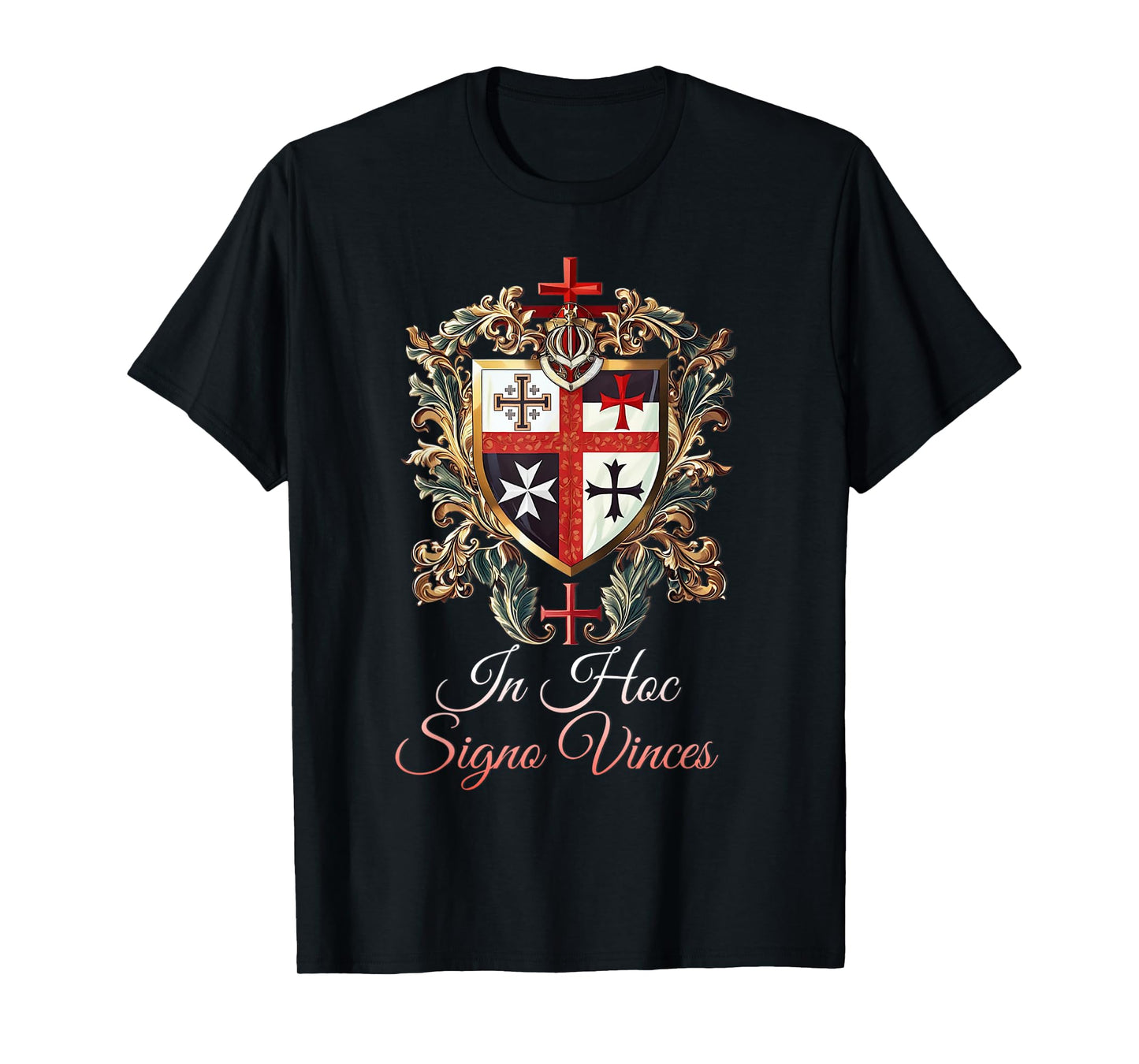 Catholic Knight Templar Crusader Cross Latin T-Shirt