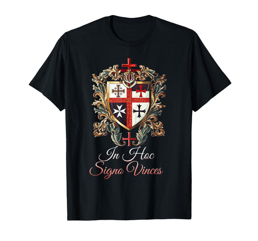 Catholic Knight Templar Crusader Cross Latin T-Shirt