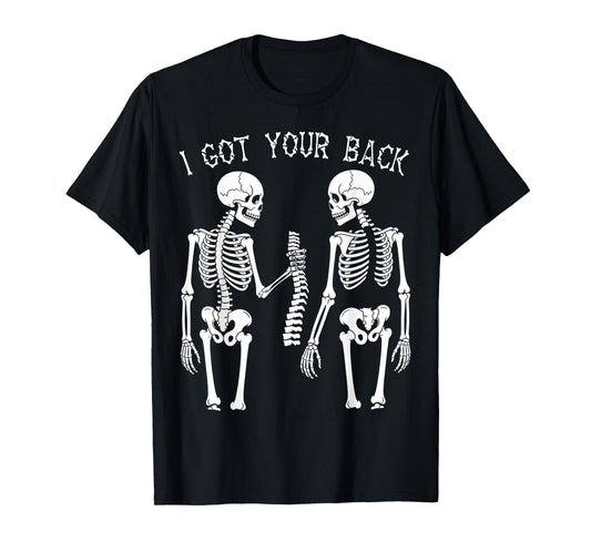 i got your back skeleton halloween Skull Men and Women T-Shirt
