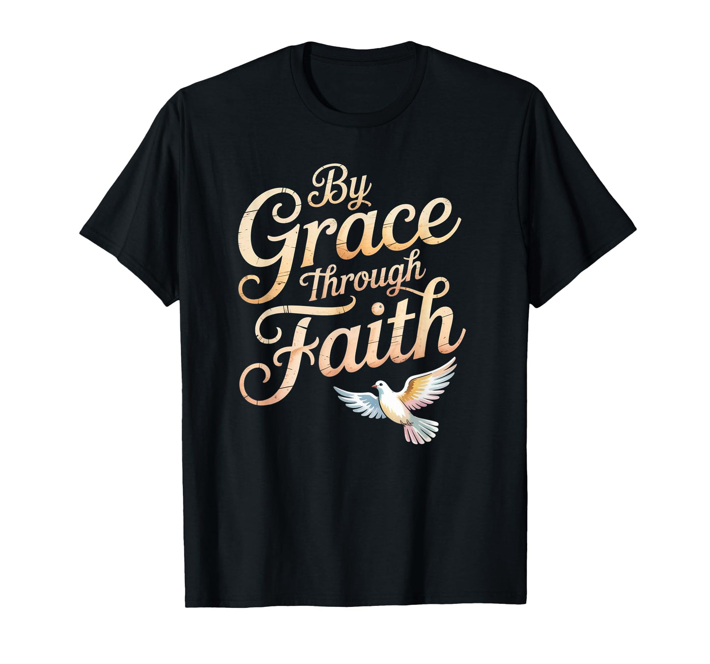 Grace Through Faith Ephesians 2:8-9 Christian Tee T-Shirt