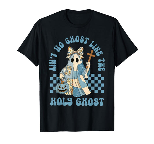 Groovy Aint No Ghost Like The Holy Ghost Christian Halloween T-Shirt