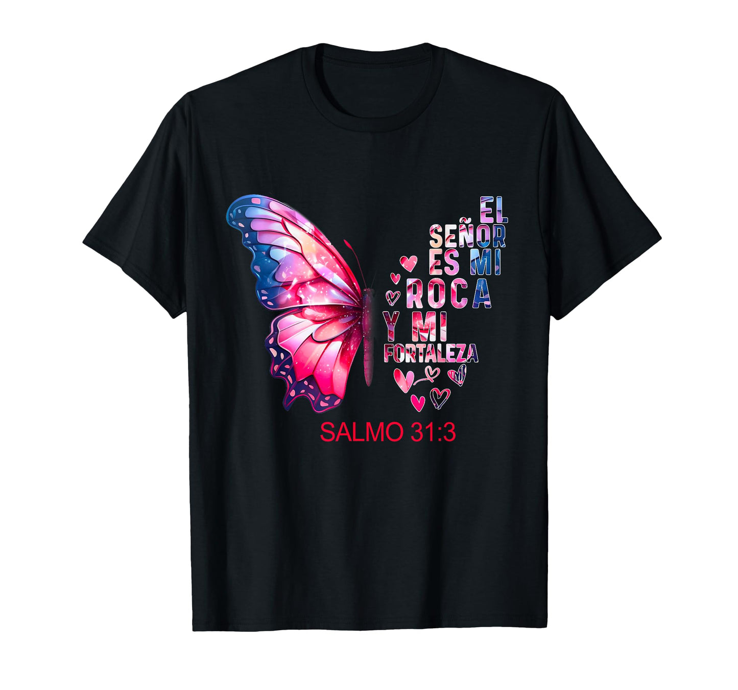 Camiseta Cristiana Para Mujer En Espanol Spanish Salmo 31 T-Shirt
