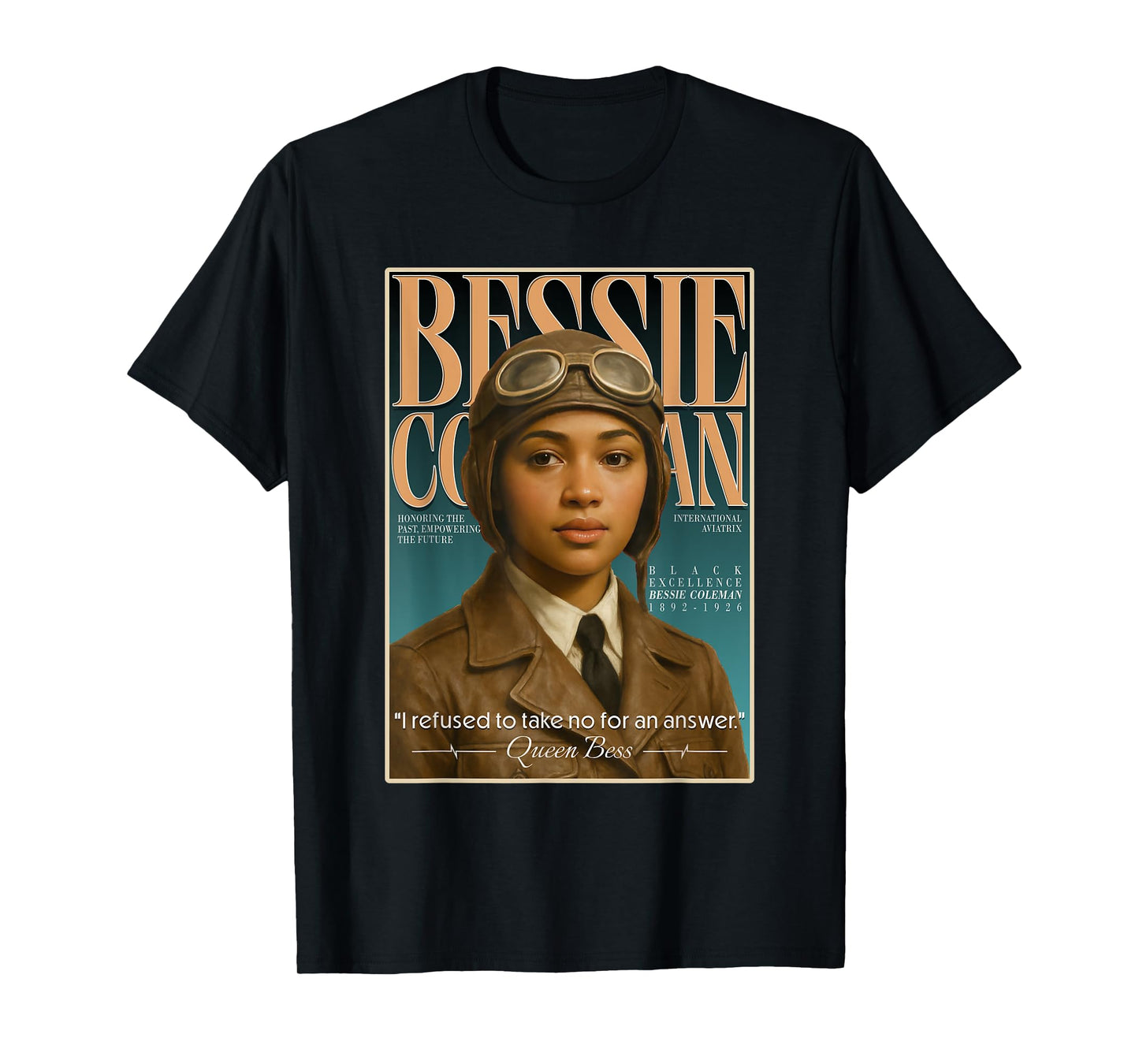 Bessie Coleman – First Black Female Pilot Tribute T-Shirt