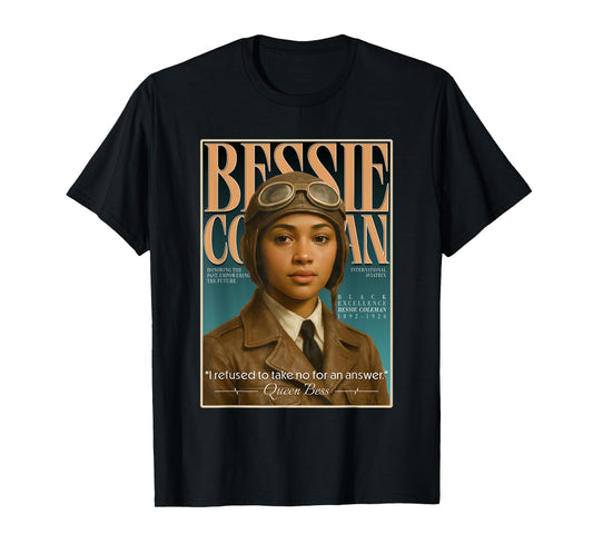 Bessie Coleman – First Black Female Pilot Tribute T-Shirt