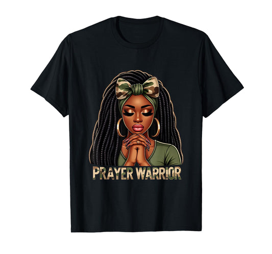 Pray for It Christian Religious Woman Camo Faith Women T-Shirt