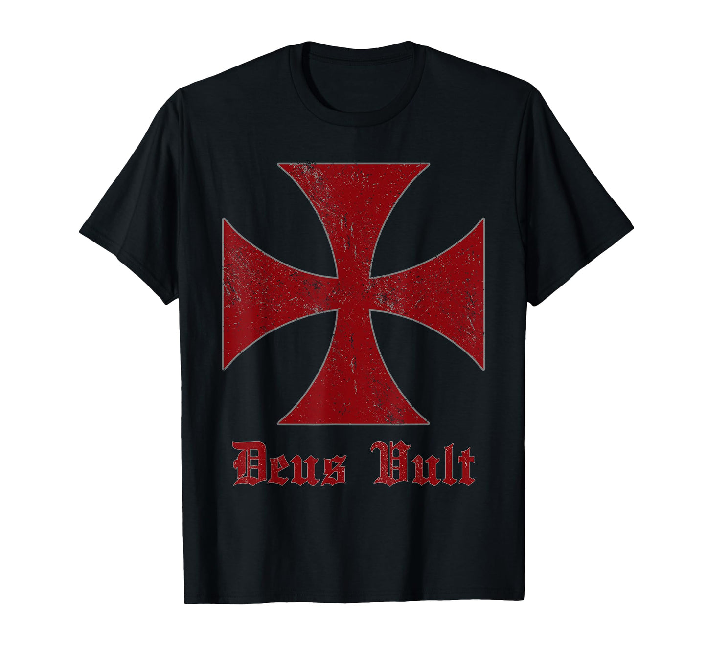 Deus Vult Templar Order Knights Templar Holy Cross Helmet T-Shirt