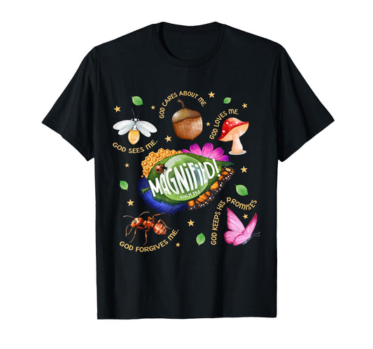 VBS 2025 Magnified Smallest Insects Adventure Psalm 34:3 T-Shirt