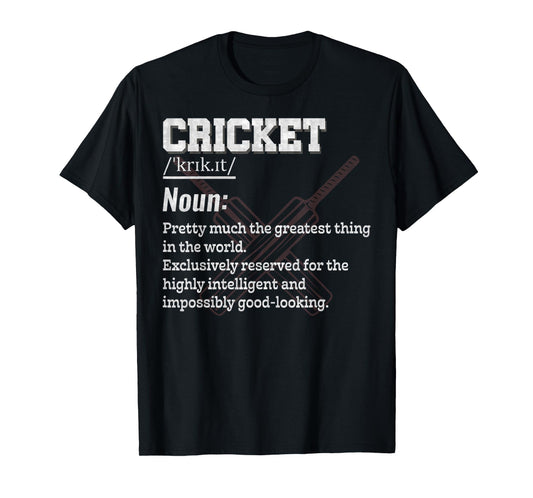 Cricket Definition For Sports Team Cricket Player T-Shirt