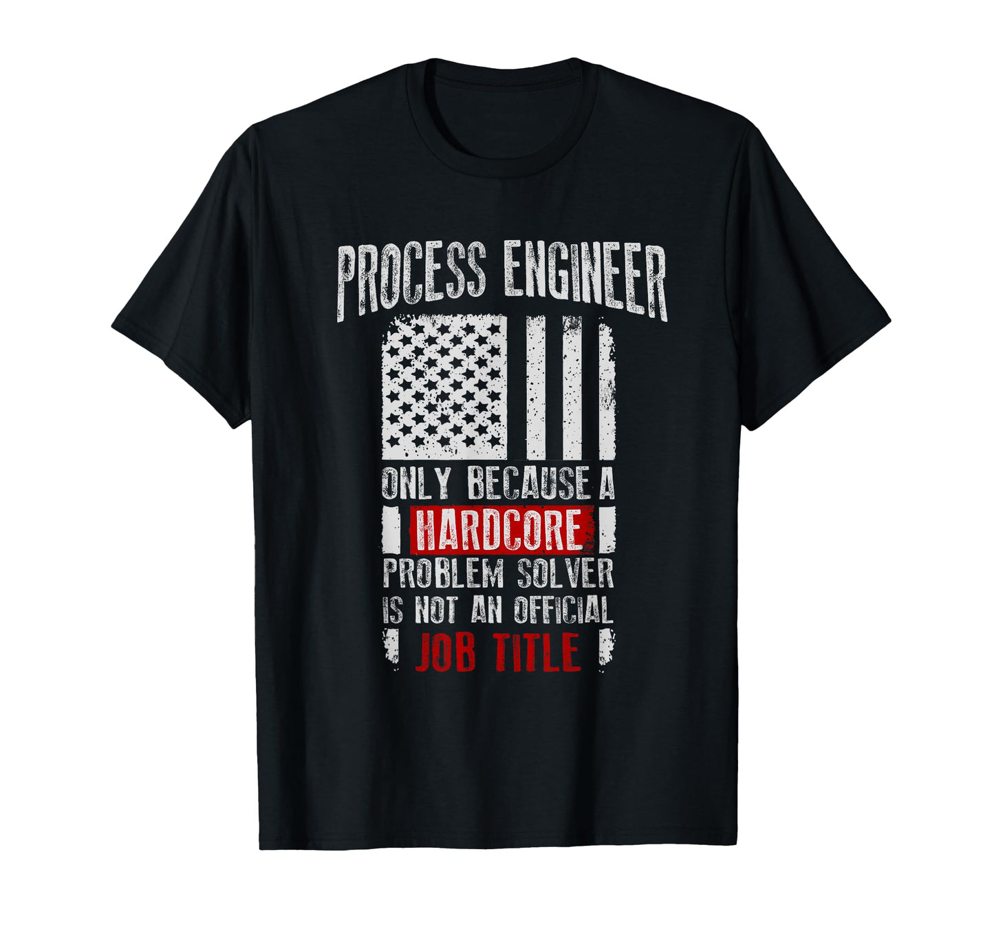 Process Engineer Definition Vintage USA American Flag T-Shirt