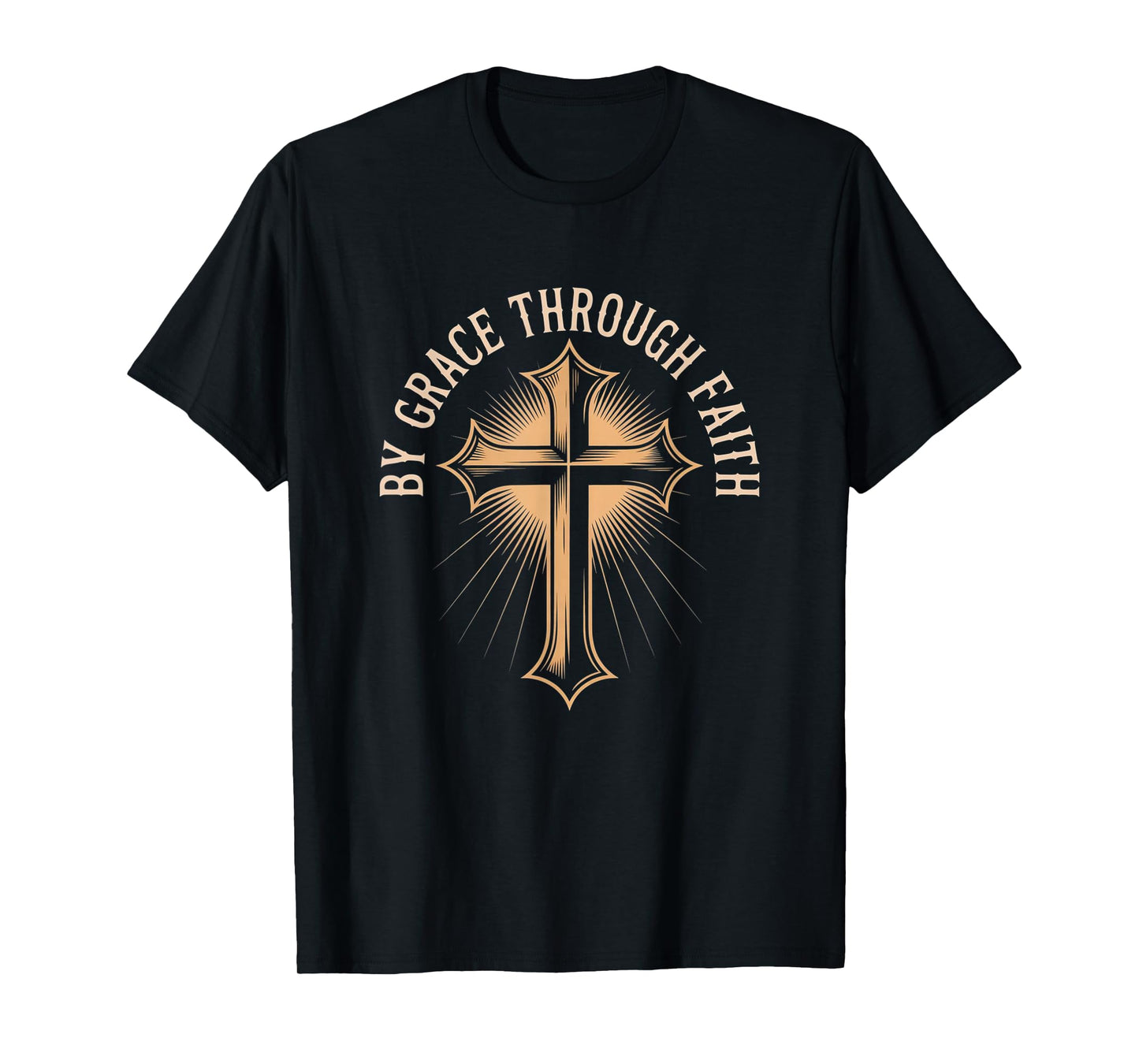 Graceful Faith Ephesians 2:8-9 Christian Design T-Shirt