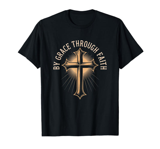 Graceful Faith Ephesians 2:8-9 Christian Design T-Shirt
