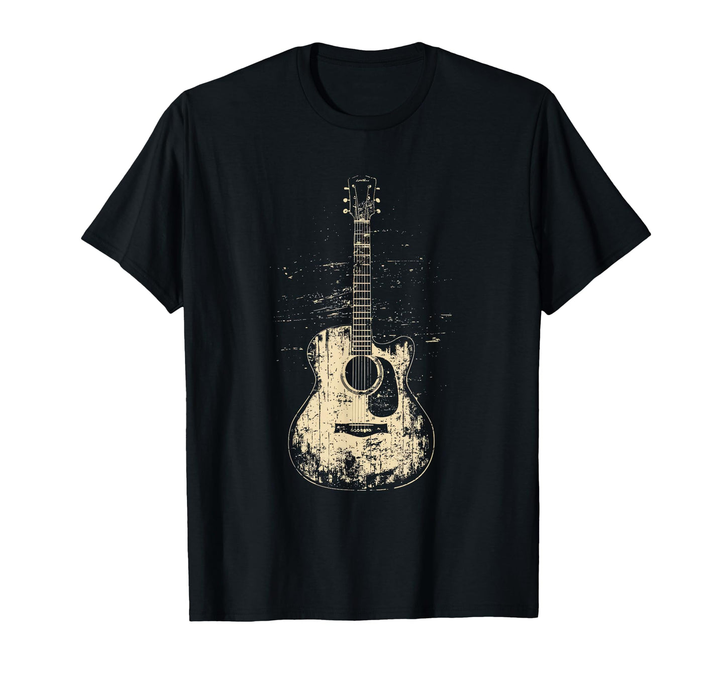 Acoustic Guitar Player Vintage Rock Graphic T-Shirt