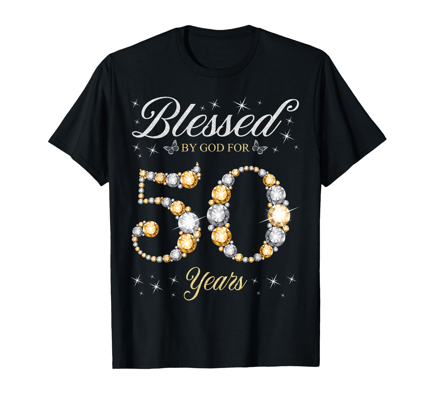 Blessed By God For 50 Years Old 50th Birthday Party T-Shirt