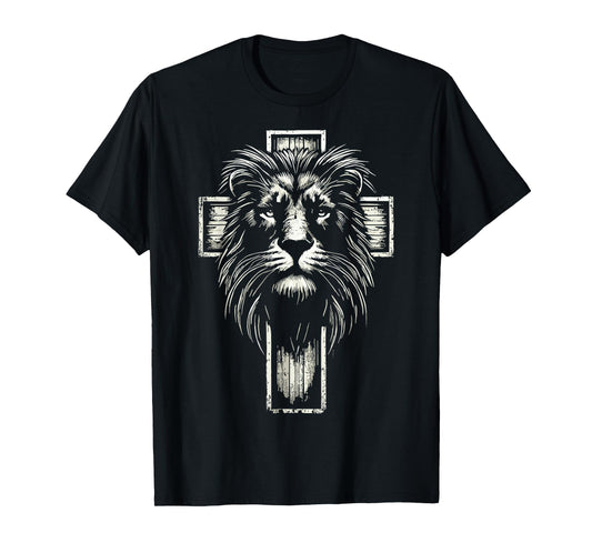 Christian Cross Lion of Judah T-Shirt