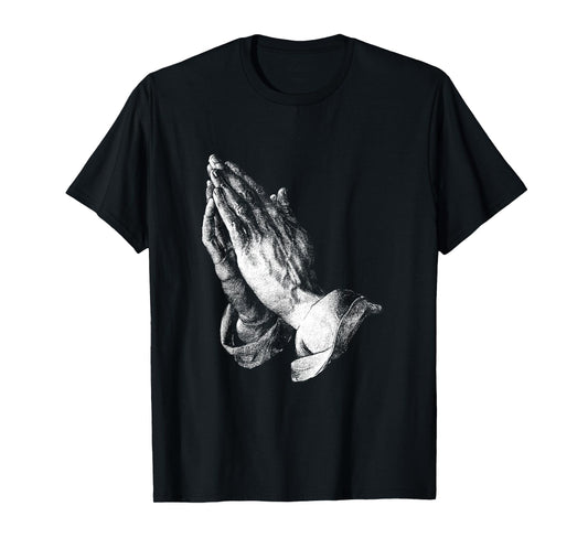 Praying Hands by Albrecht Dürer Christian Prayer Faith T-Shirt, Small