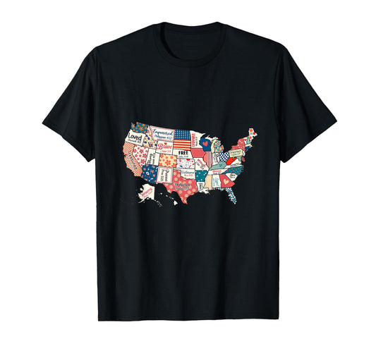 US Map Bible Verses Natural Infant Christian Faith Men Women T-Shirt