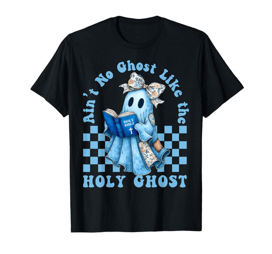 Groovy Aint No Ghost Like The Holy Ghost Christian Halloween T-Shirt