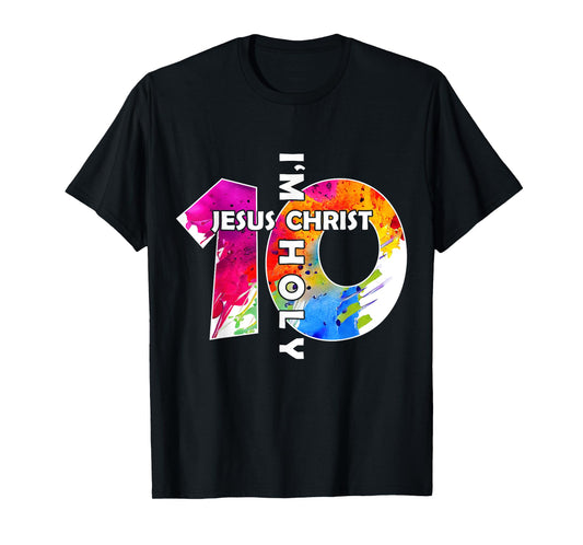 Jesus Christ I AM 10 Years Jesus 10TH Birthday T-Shirt
