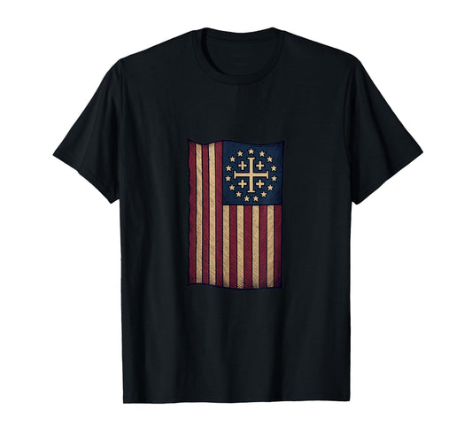Catholic Knight Templar Crusader Cross American T-Shirt