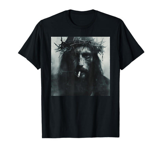 Cooler Jesus Christ Smokes, Resistance, Rebellious Jesus T-Shirt