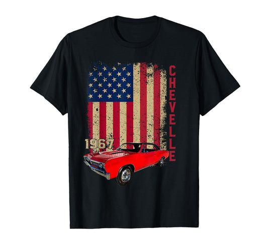 Jersey Style Chevelle 67 1967 Old School Muscle Car T-Shirt