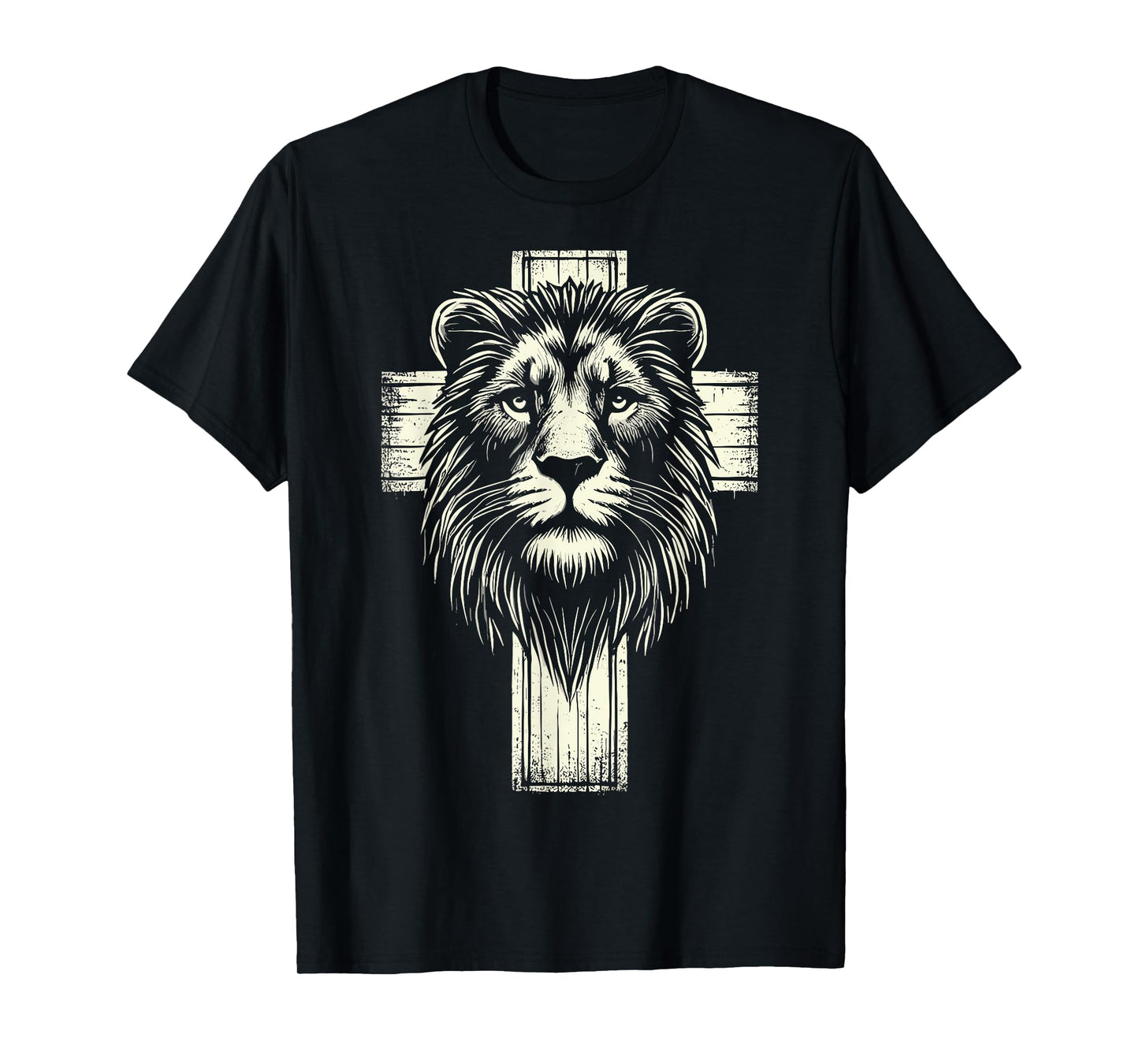Lion of Judah Christian Lion Cross T-Shirt