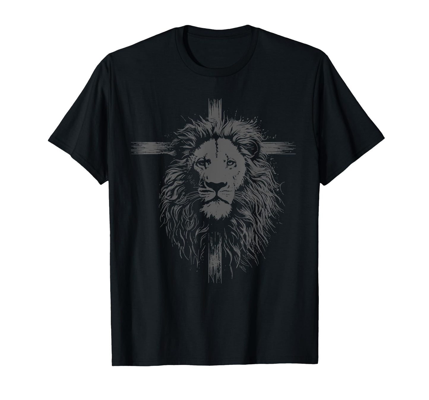 Christian Cross Lion Religious Faith Jesus Pastor T-Shirt