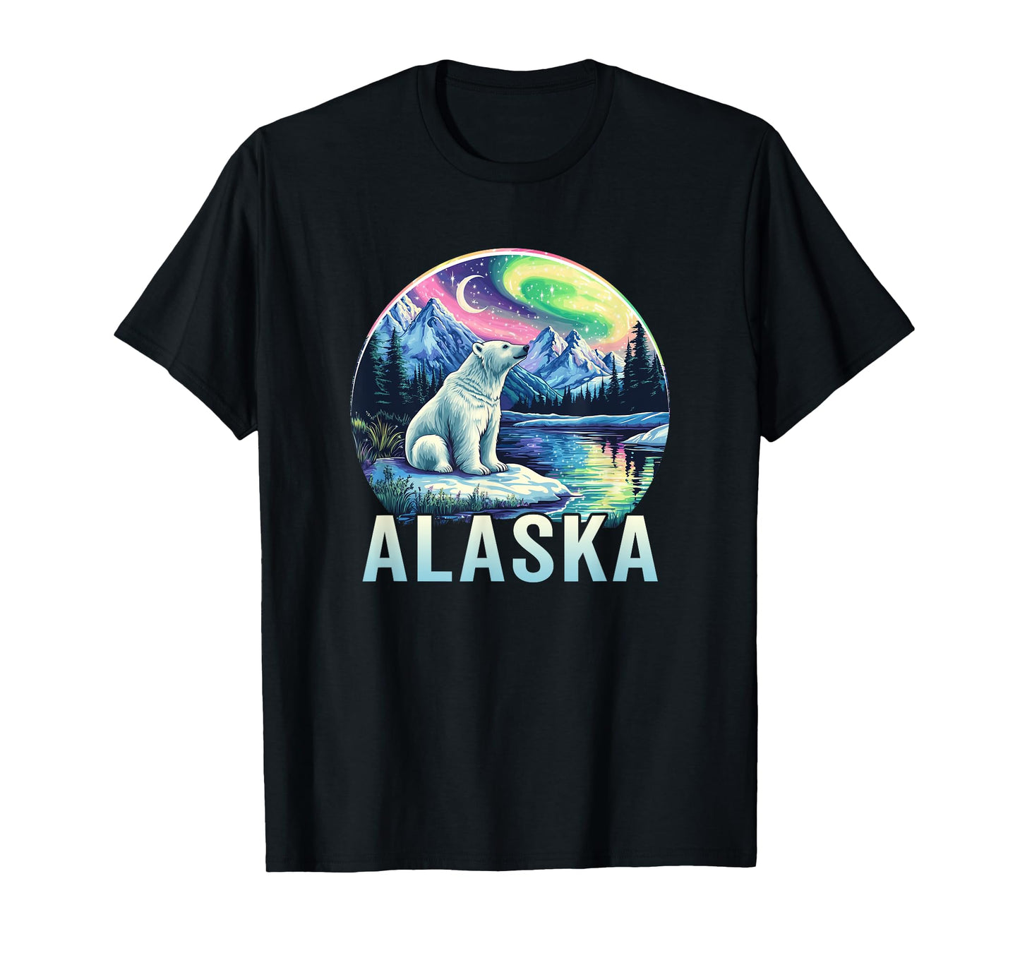 Alaska Northern Lights Aurora Viewing Vacation Alaska Trip T-Shirt