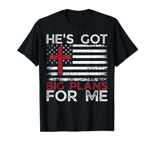 He's Got Big-Plans For Me Christian Children Bible Verse T-Shirt