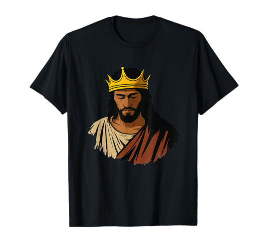 Black Jesus African American Jesus Portrait Black Christian T-Shirt
