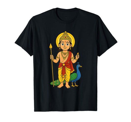 Deity Murugan Skanda, Subrahmanya, Shanmukha Kartikeya T-Shirt