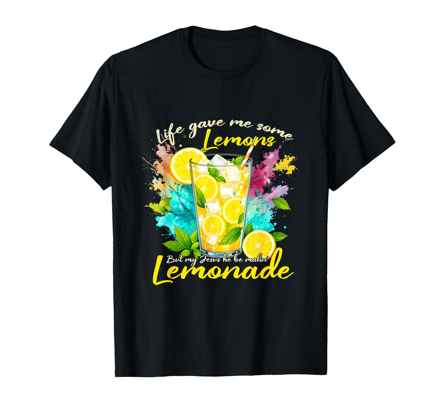 Jesus Making Lemonade Bible Life Gave Me Some Lemons T-Shirt