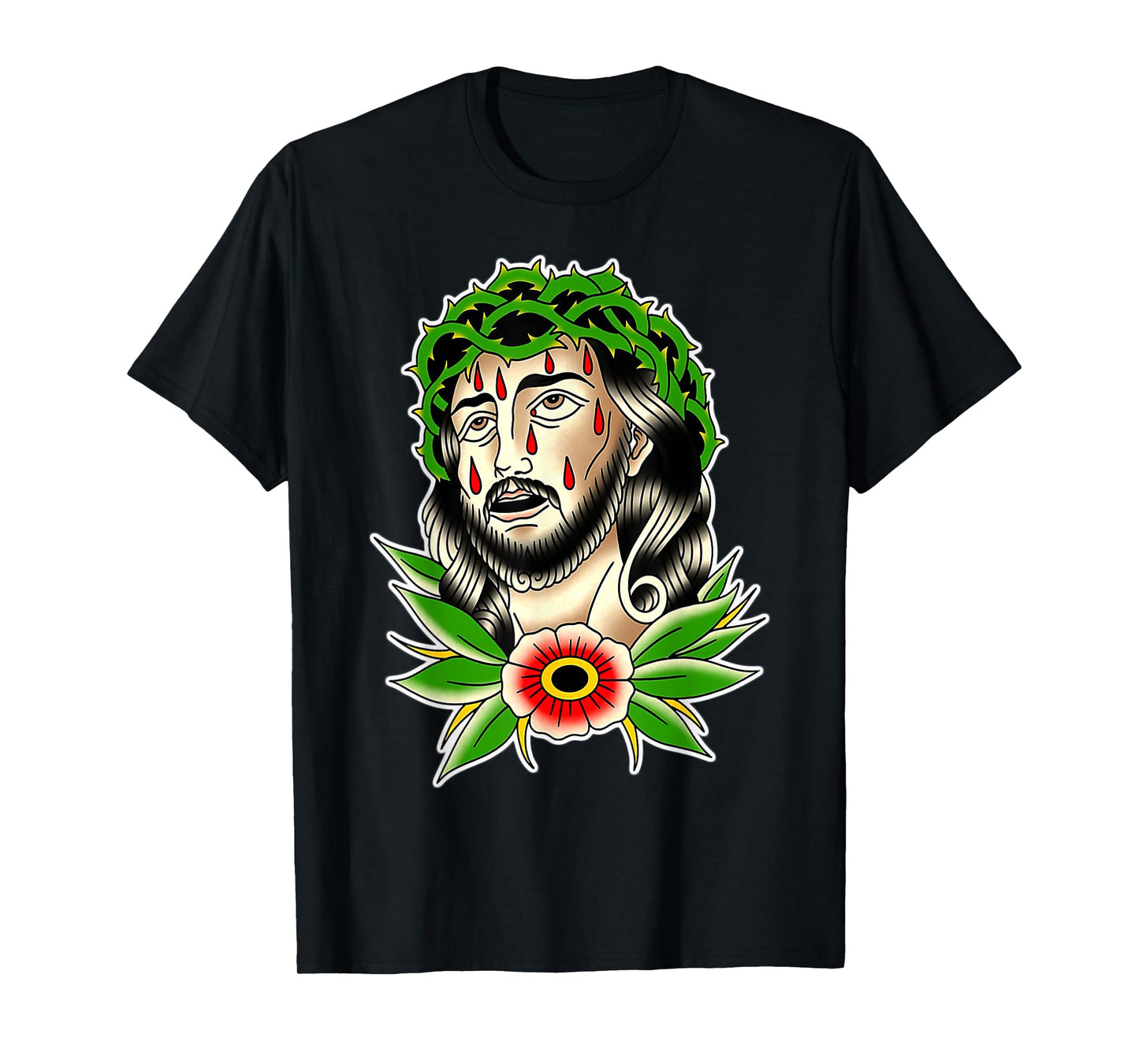 Jesus Christ Traditional Tattoo Flash T-Shirt