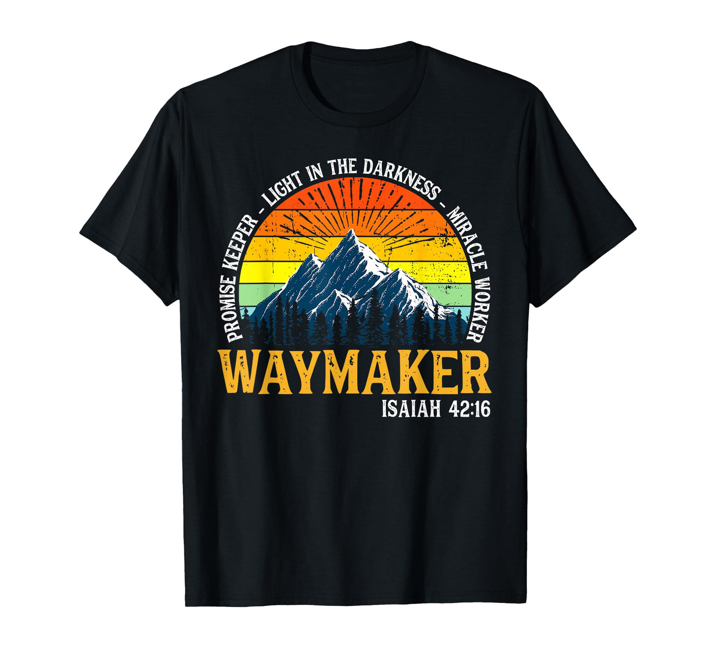 Vintage Waymaker Promise Keeper Miracle Worker Christian T-Shirt