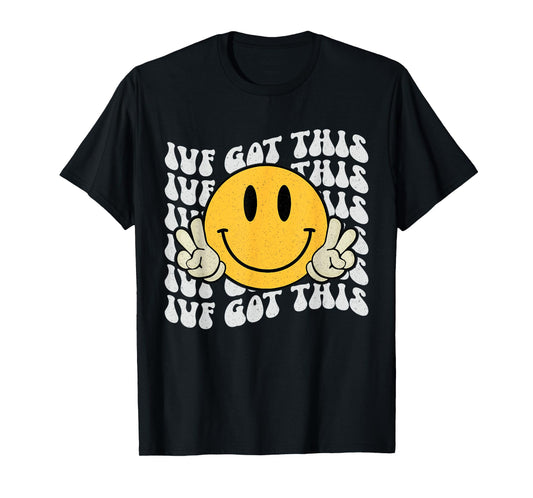 Groovy IVF Got Hope Inspiration IVF Mom Fertility Surrogate T-Shirt