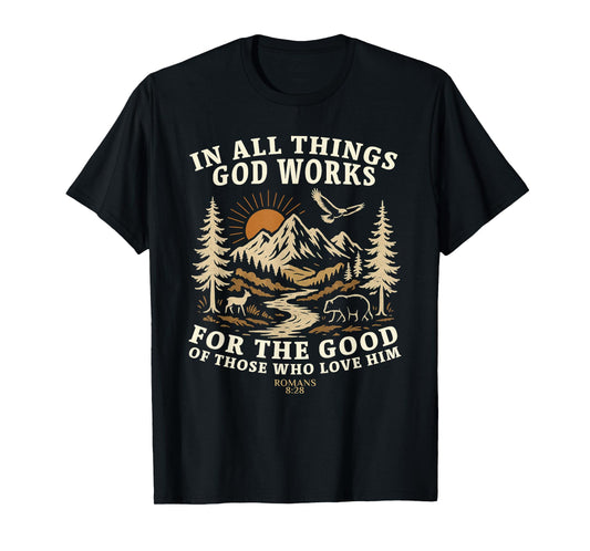 Romans 8:28 Nature Design T-Shirt