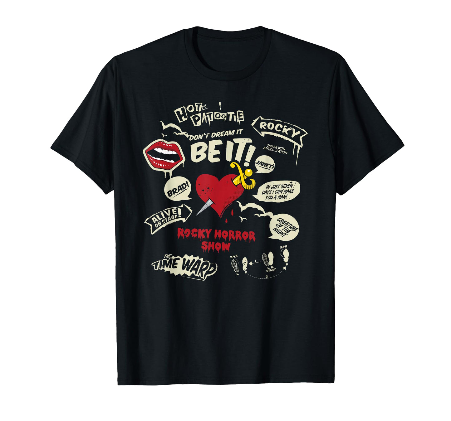 Rocky Horror Show Icons And Quotes T-Shirt