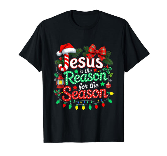Xmas Christian Christmas Jesus is The Reason for Season T-Shirt