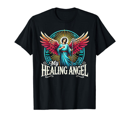 Archangel Raphael Catholic Christianity Guardian Angel T-Shirt
